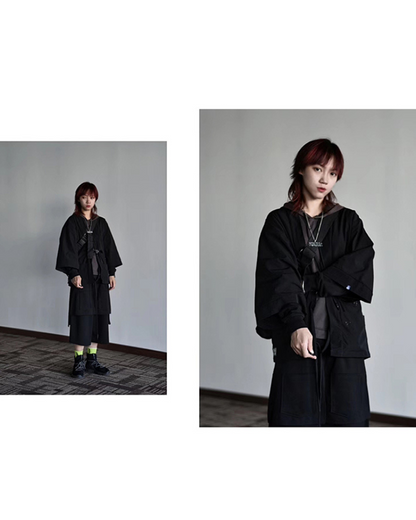 Futuristic Ninja Techwear Kimono -  ninja style - Futuristic Ninja Techwear Kimono Jacket for Modern Style - View 14