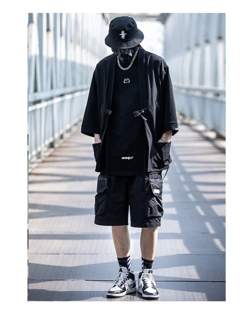 Futuristic Ninja Techwear Kimono -  ninja style kimono - Futuristic Techwear Kimono for Comfort and Style - View 5