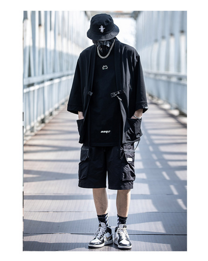 Futuristic Ninja Techwear Kimono -  ninja style kimono - Futuristic Techwear Kimono for Comfort and Style - View 5