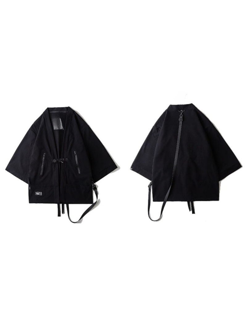 Futuristic Ninja Techwear Kimono - techwear fashion - Futuristic Techwear Kimono for Comfort and Style - View 9
