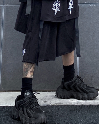 Futuristic Platform Sneakers -  easy on-off shoes - Futuristic Platform Sneakers for Everyday Comfort - View 5