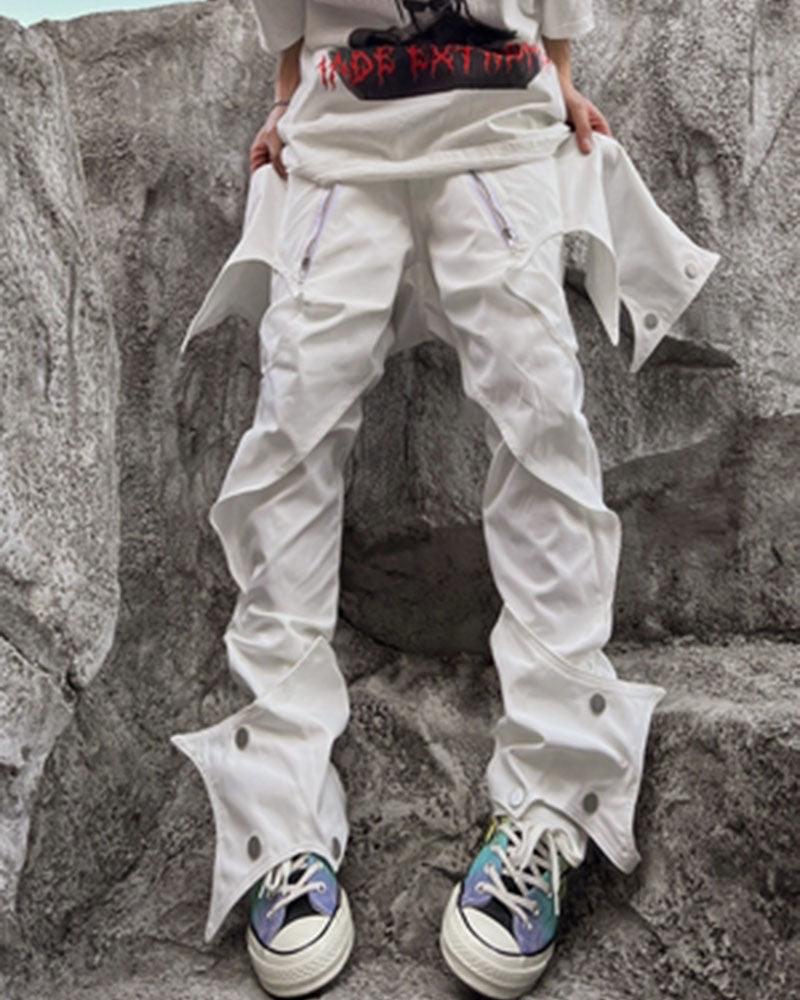 Futuristic Punk Bat Trousers - futuristic trousers - Futuristic Punk Bat Trousers for Modern Style - View 2