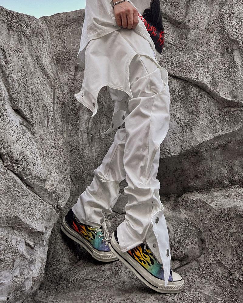 Futuristic Punk Bat Trousers -  techwear pants - Futuristic Punk Bat Trousers for Modern Style - View 8