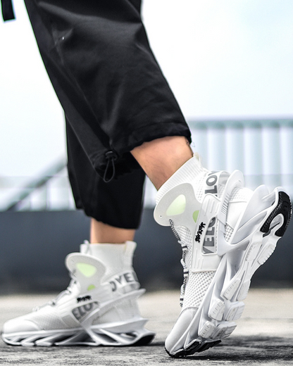 Futuristic Reflective Blade Sneakers -  cyberpunk sneakers - Futuristic Reflective Blade Sneakers for Stylish Comfort - View 4