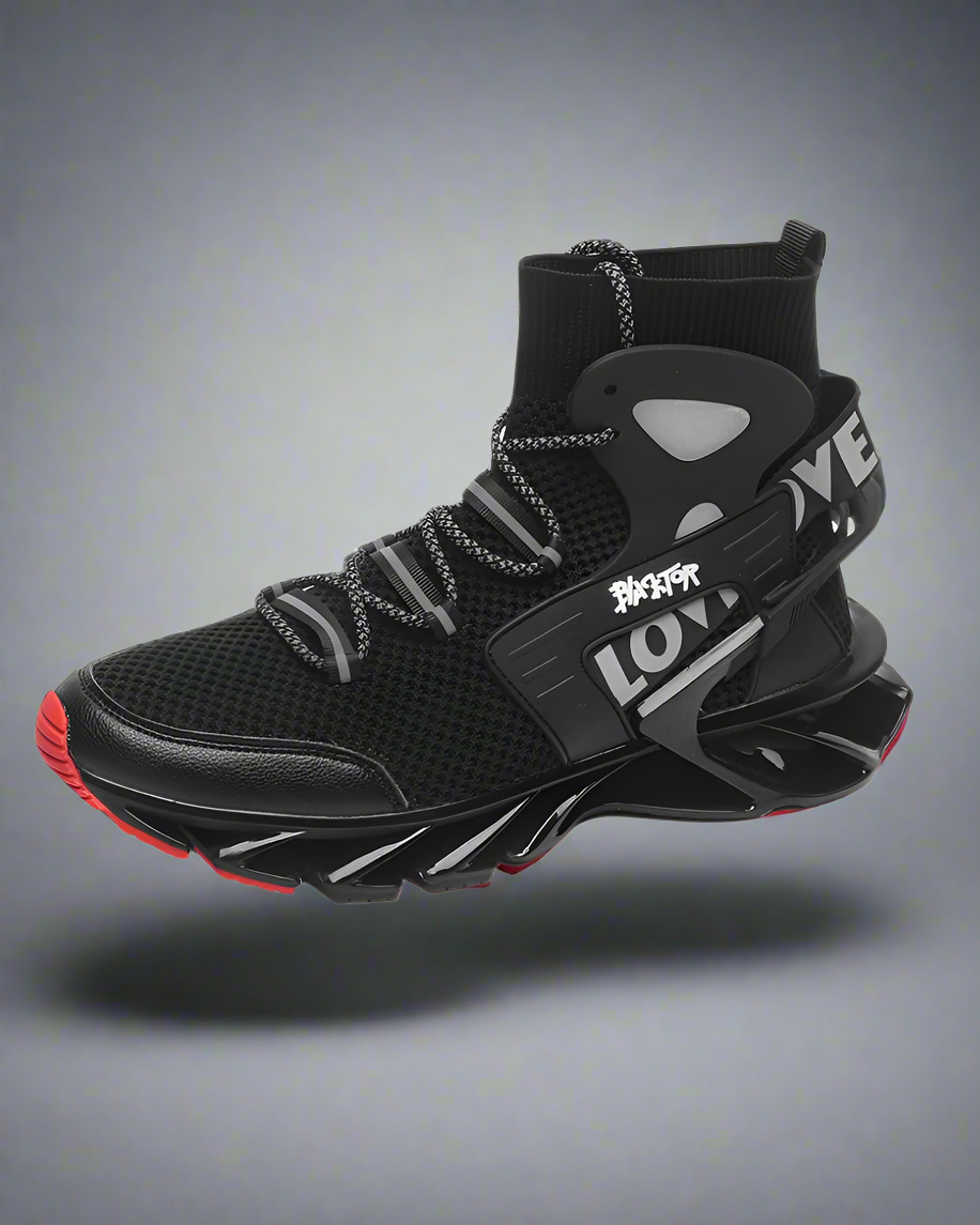 Futuristic Reflective Blade Sneakers - reflective sneakers - Futuristic Reflective Blade Sneakers for Stylish Comfort - Main view