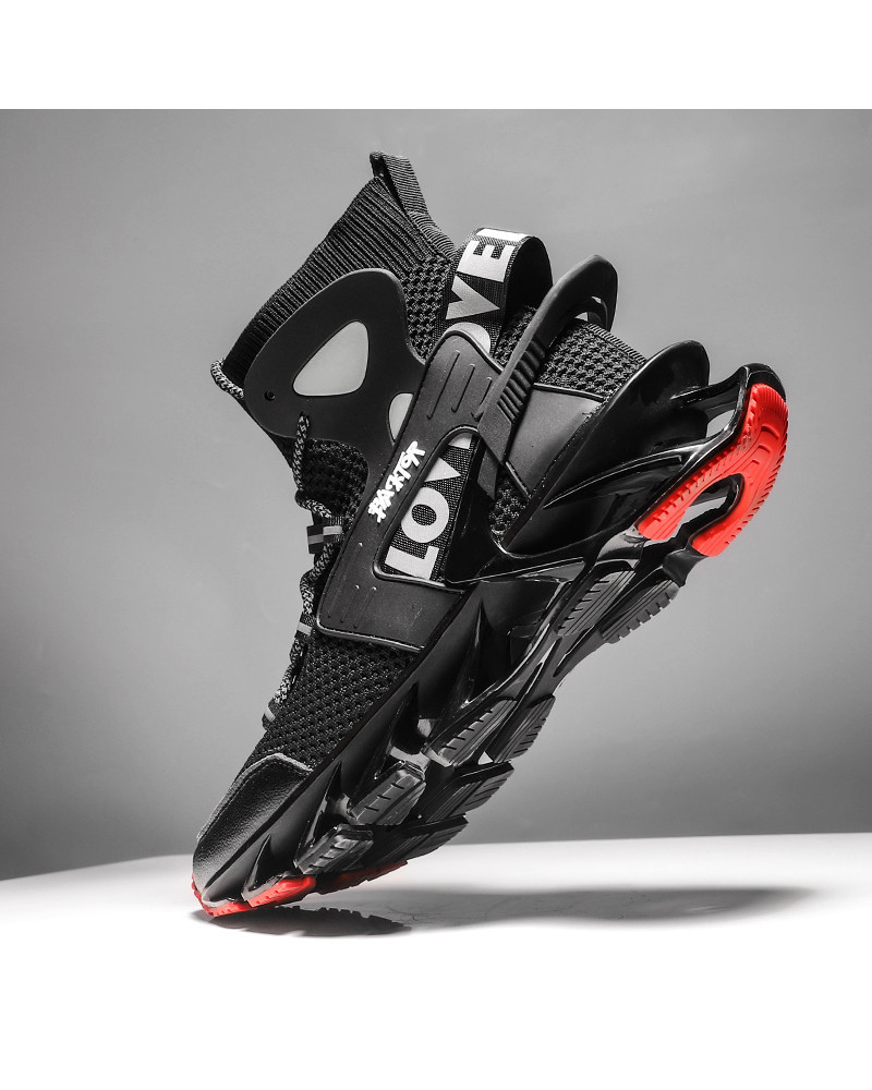 Futuristic Reflective Blade Sneakers -  streetwear style - Futuristic Reflective Blade Sneakers for Stylish Comfort - View 11
