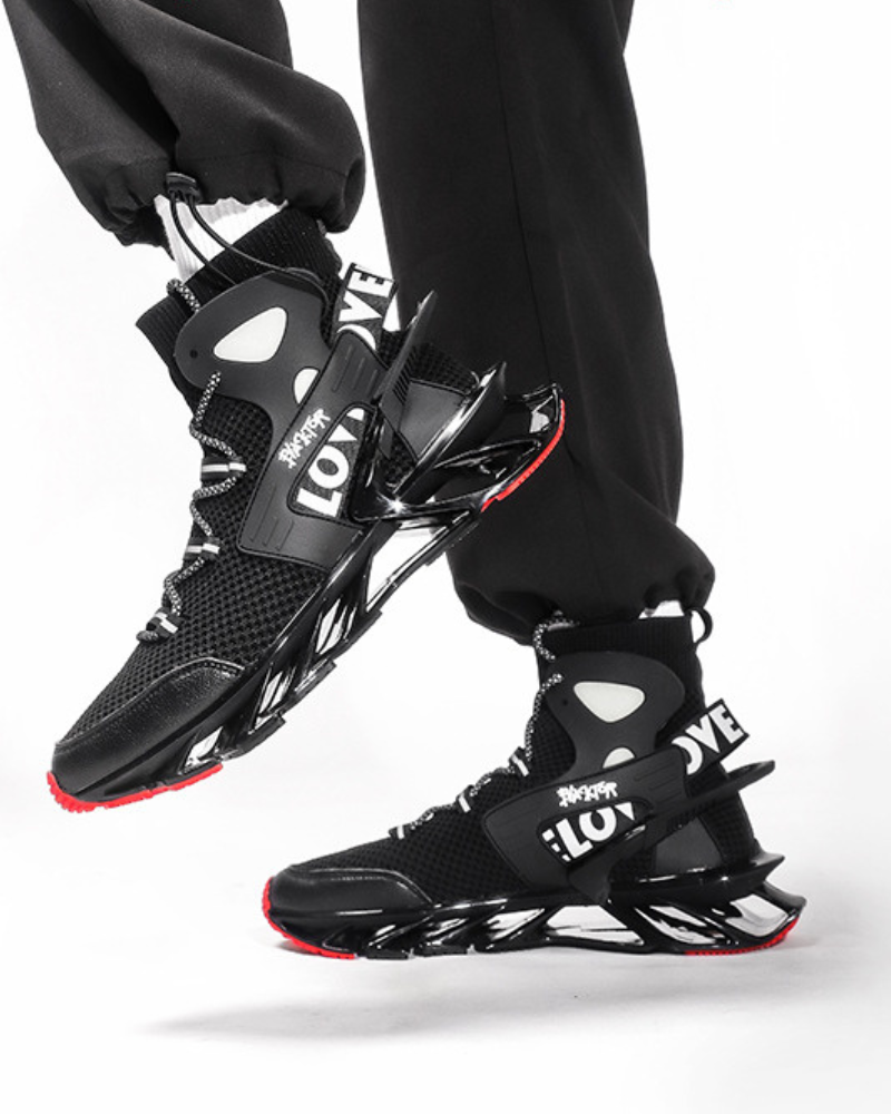 Futuristic Reflective Blade Sneakers -  streetwear style - Futuristic Reflective Blade Sneakers for Stylish Comfort - View 5