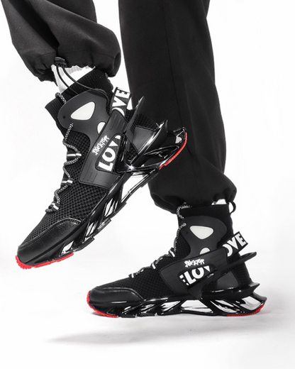 Futuristic Reflective Blade Sneakers -  streetwear style - Futuristic Reflective Blade Sneakers for Stylish Comfort - View 5