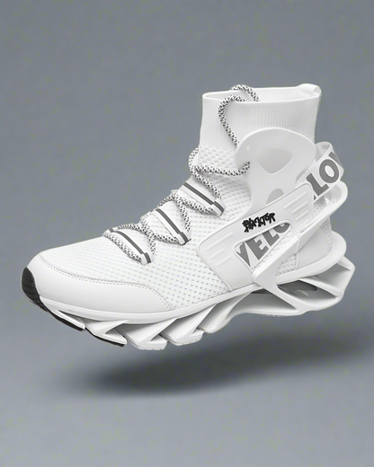 Futuristic Reflective Blade Sneakers - techwear fashion - Futuristic Reflective Blade Sneakers for Stylish Comfort - View 2