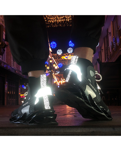 Futuristic Reflective Blade Sneakers - techwear fashion - Futuristic Reflective Blade Sneakers for Stylish Comfort - View 8