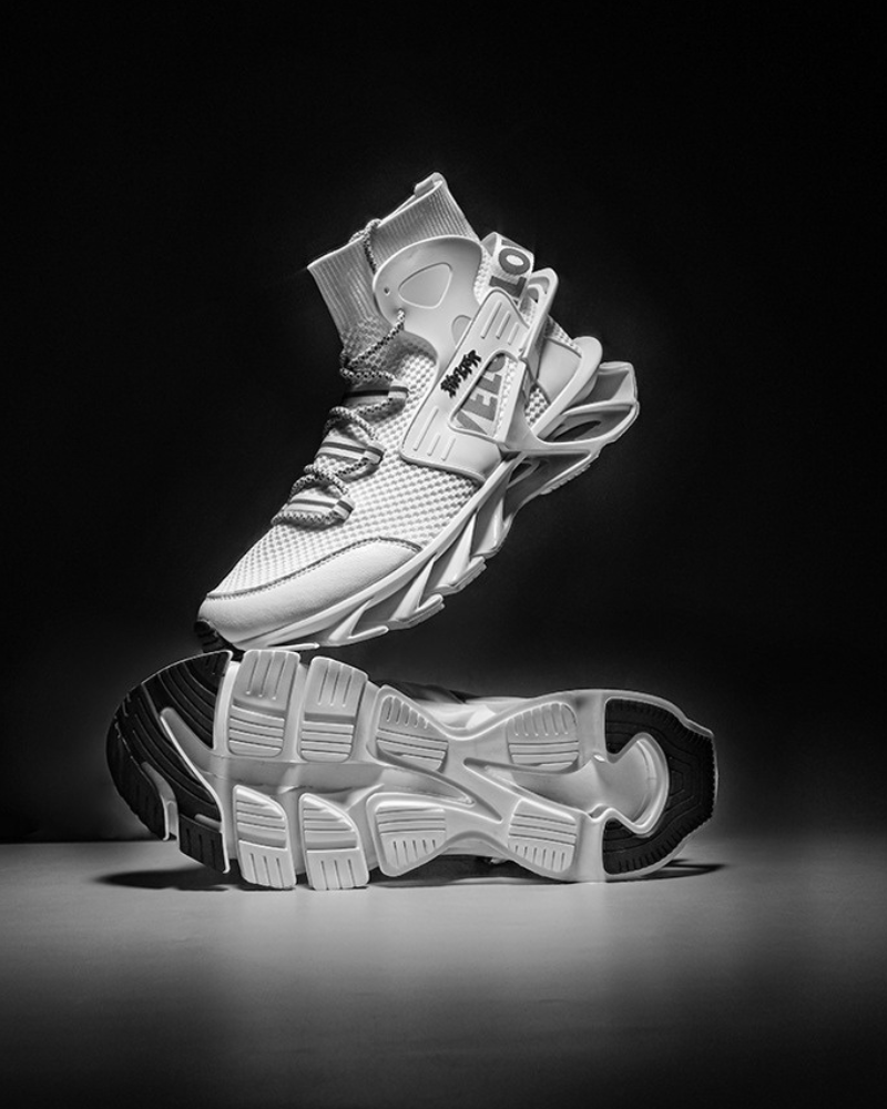 Futuristic Reflective Blade Sneakers -  techwear shoes - Futuristic Reflective Blade Sneakers for Stylish Comfort - View 12