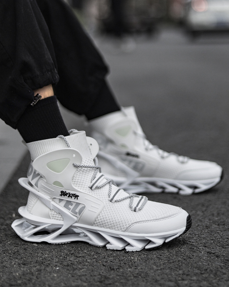Futuristic Reflective Blade Sneakers -  techwear shoes - Futuristic Reflective Blade Sneakers for Stylish Comfort - View 6