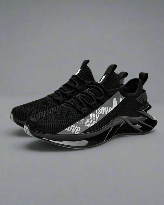 Futuristic Reflective Lightweight Kicks - breathable running shoes - Lightweight Reflective Running Shoes for All-Day Comfort - Main view