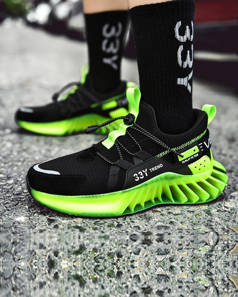 Futuristic Reflective Running Shoes -  mesh fabric sneakers - Futuristic Reflective Running Shoes for Daily Comfort - View 4