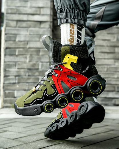 Futuristic Reflective Wheel Sneakers -  mesh fabric shoes - Futuristic Reflective Wheel Sneakers for Urban Style - View 6