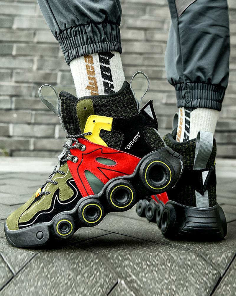 Futuristic Reflective Wheel Sneakers -  urban techwear footwear - Futuristic Reflective Wheel Sneakers for Urban Style - View 9