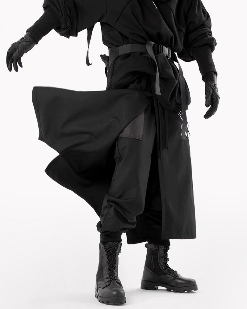 Futuristic Samurai Battle Pants - BEST SELLERS - Cyberpunk Samurai Battle Pants for Unique Street Style - Main view