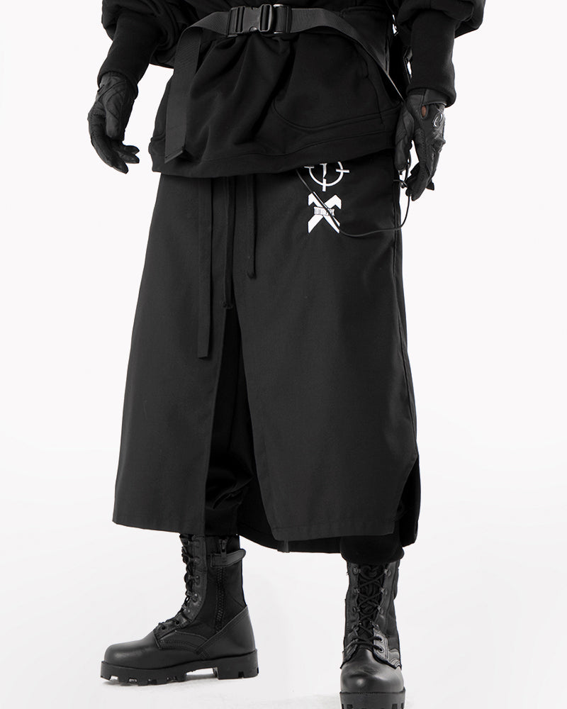 Futuristic Samurai Battle Pants -  comfortable ninja techwear - Cyberpunk Samurai Battle Pants for Unique Street Style - View 5