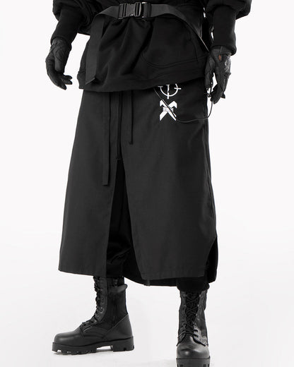 Futuristic Samurai Battle Pants -  comfortable ninja techwear - Cyberpunk Samurai Battle Pants for Unique Street Style - View 5
