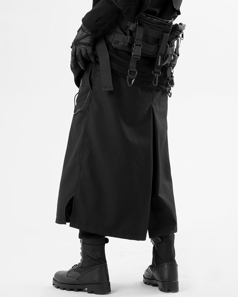 Futuristic Samurai Battle Pants - samurai pants - Cyberpunk Samurai Battle Pants for Unique Street Style - View 3