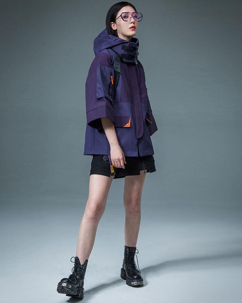 Futuristic Samurai City Judge Jacket - cyberpunk samurai jacket - Futuristic Samurai City Judge Jacket for Urban Style - View 9