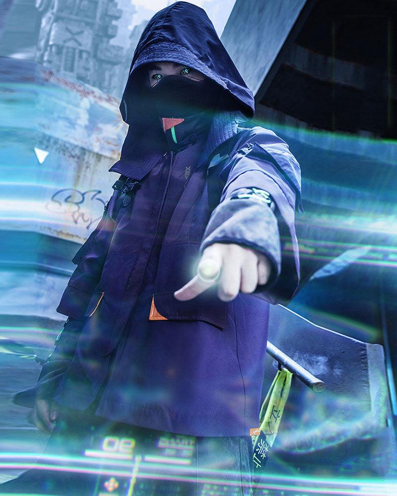 Futuristic Samurai City Judge Jacket -  jacket with pockets - Futuristic Samurai City Judge Jacket for Urban Style - View 13