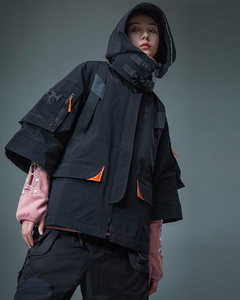 Futuristic Samurai City Judge Jacket -  jacket with pockets - Futuristic Samurai City Judge Jacket for Urban Style - View 5