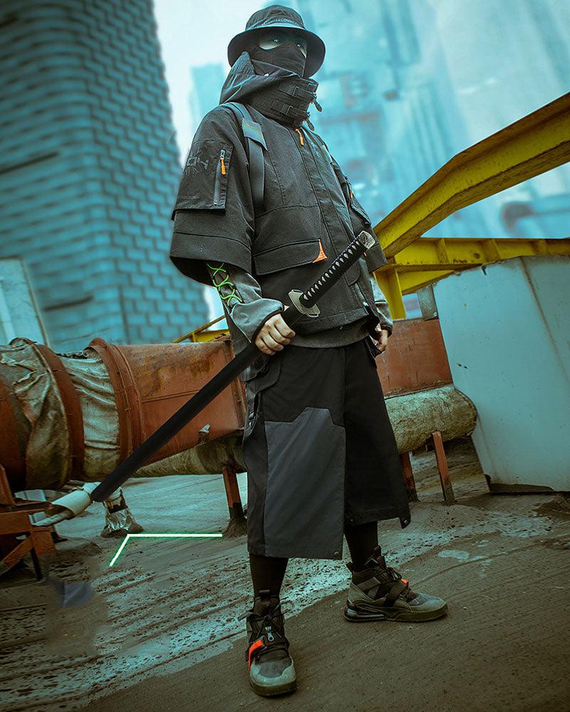 Futuristic Samurai City Judge Jacket - samurai jacket - Futuristic Samurai City Judge Jacket for Urban Style - View 10