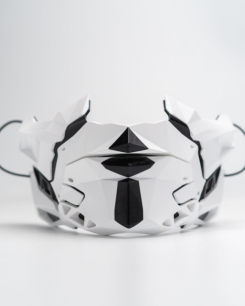 Futuristic Samurai Half Mask -  comfortable half mask - Futuristic Samurai Half Mask for Stylish Protection - View 3
