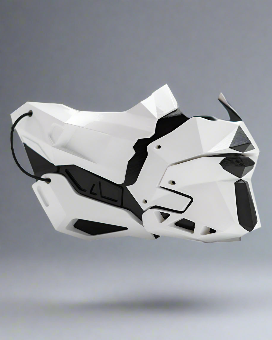 Futuristic Samurai Half Mask - cyberpunk mask - Futuristic Samurai Half Mask for Stylish Protection - Main view