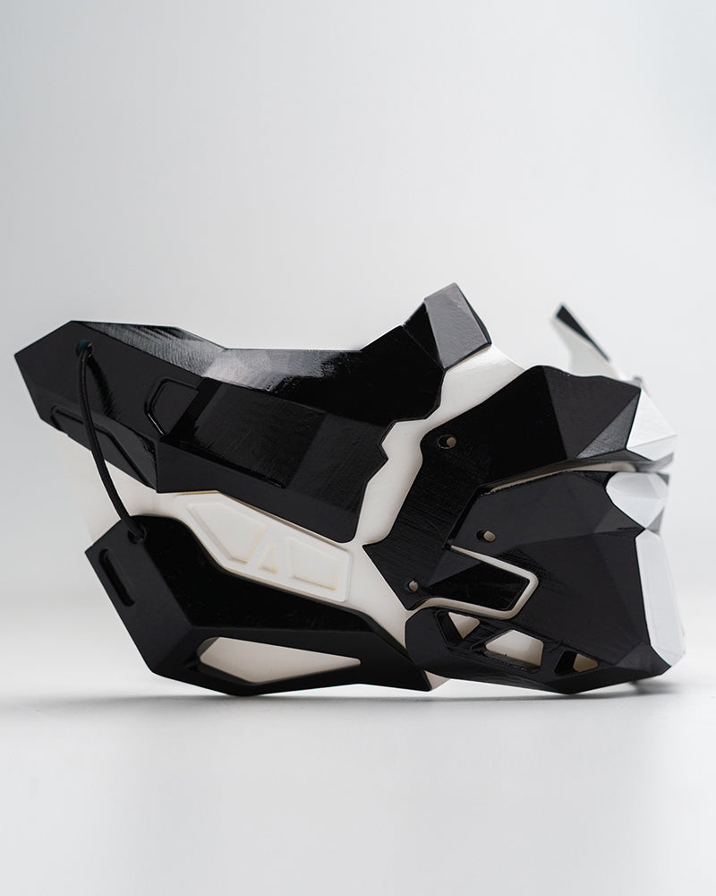 Futuristic Samurai Half Mask - half mask - Futuristic Samurai Half Mask for Stylish Protection - View 2