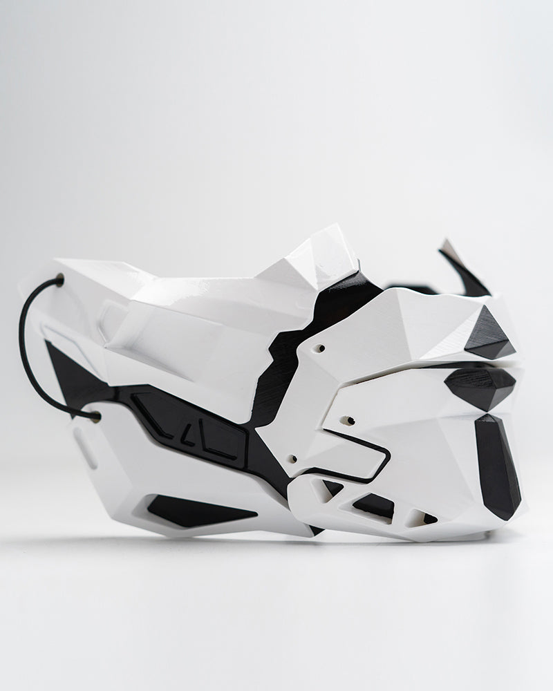 Futuristic Samurai Half Mask -  samurai mask - Futuristic Samurai Half Mask for Stylish Protection - View 5