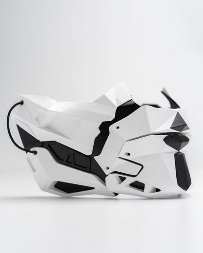 Futuristic Samurai Half Mask -  samurai mask - Futuristic Samurai Half Mask for Stylish Protection - View 5