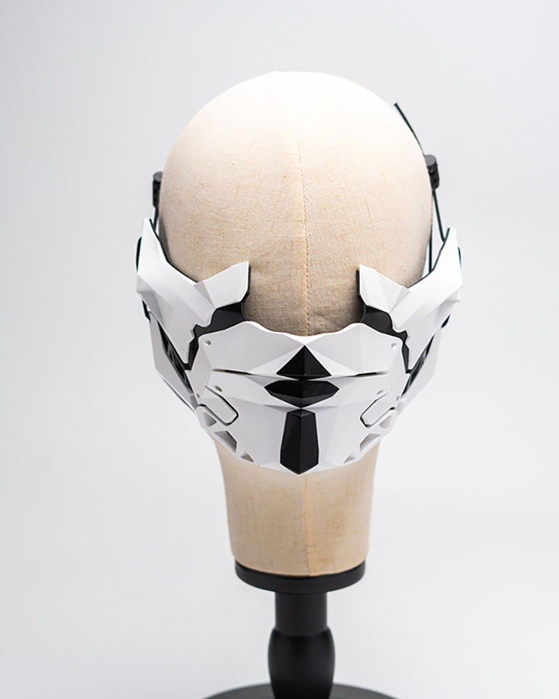 Futuristic Samurai Half Mask -  streetwear - Futuristic Samurai Half Mask for Stylish Protection - View 6