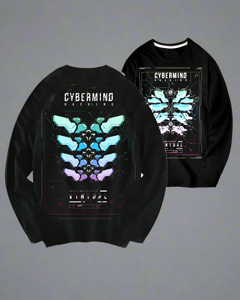 Futuristic Sci-Fi Crewneck Sweatshirt -  futuristic - Futuristic Sci-Fi Crewneck Sweatshirt for Stylish Comfort - View 6