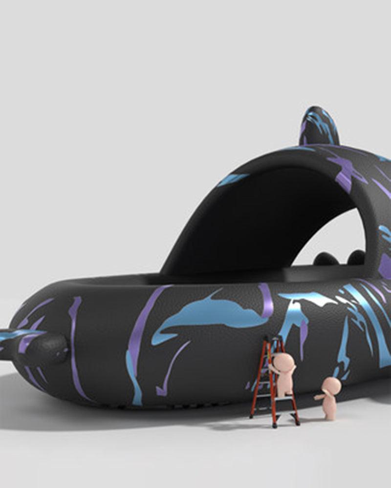 Futuristic Shark-Themed Slippers - breathable slippers - Futuristic Shark-Themed Slippers for Everyday Comfort - View 10