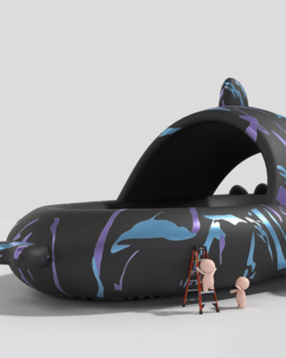 Futuristic Shark-Themed Slippers - breathable slippers - Futuristic Shark-Themed Slippers for Everyday Comfort - View 10