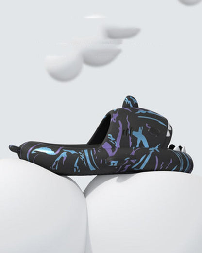 Futuristic Shark-Themed Slippers -  casual footwear - Futuristic Shark-Themed Slippers for Everyday Comfort - View 4