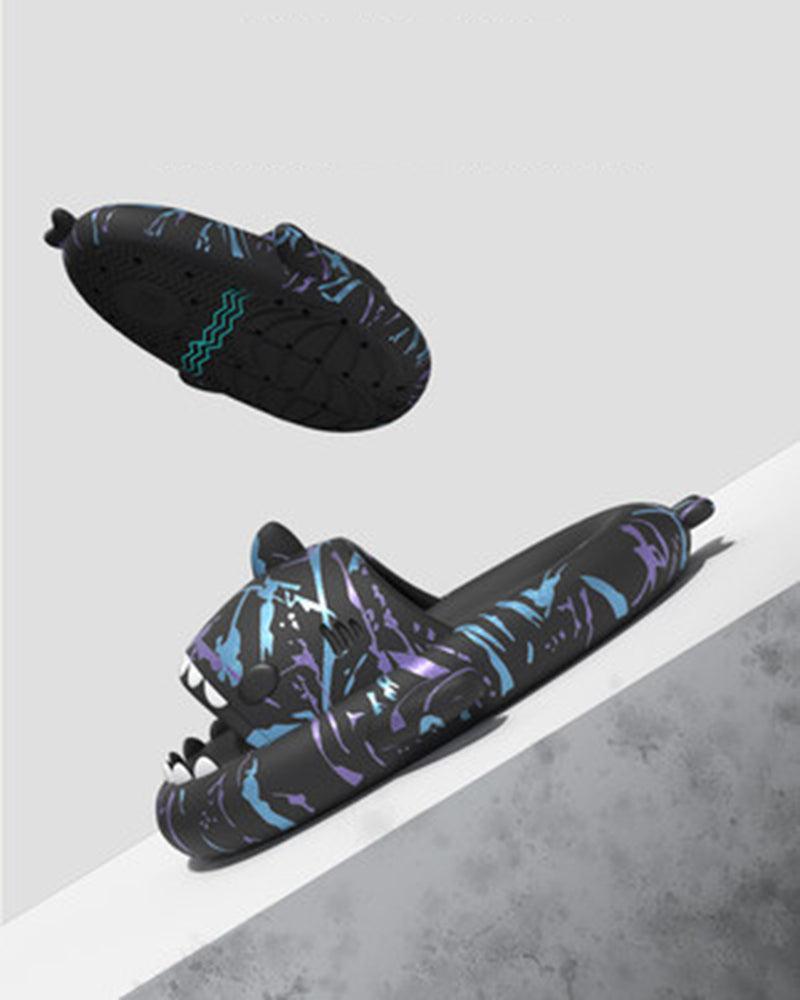 Futuristic Shark-Themed Slippers -  comfortable slippers - Futuristic Shark-Themed Slippers for Everyday Comfort - View 5