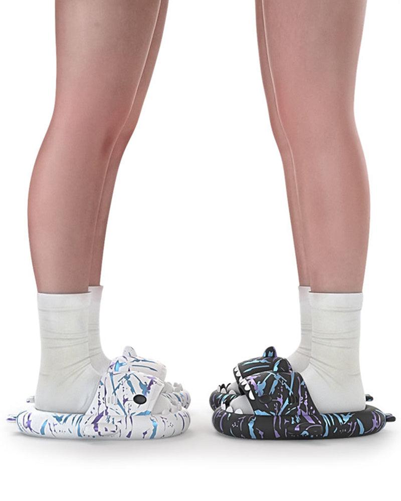 Futuristic Shark-Themed Slippers -  techwear slippers - Futuristic Shark-Themed Slippers for Everyday Comfort - View 9