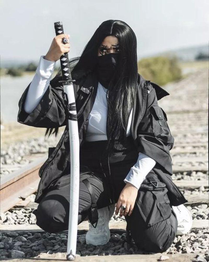 Futuristic Short Sleeve Hooded Jacket -  techwear fashion - Futuristic Short Sleeve Hooded Jacket for Urban Style - View 6