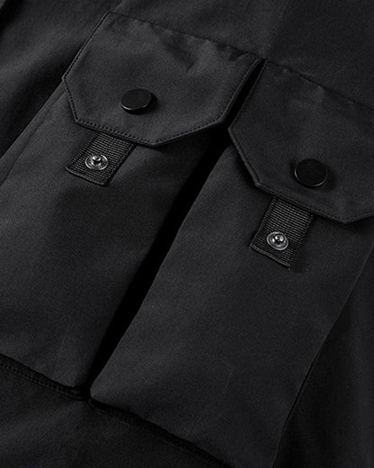 Futuristic Short Sleeve Hooded Jacket -  urban streetwear - Futuristic Short Sleeve Hooded Jacket for Urban Style - View 15