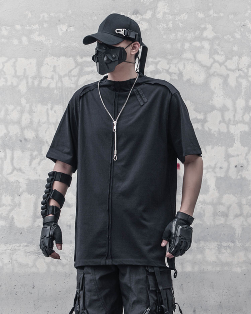 Futuristic Spliced Tech T-Shirt -  futuristic shirt - Futuristic Spliced Tech T-Shirt for Urban Style - View 5