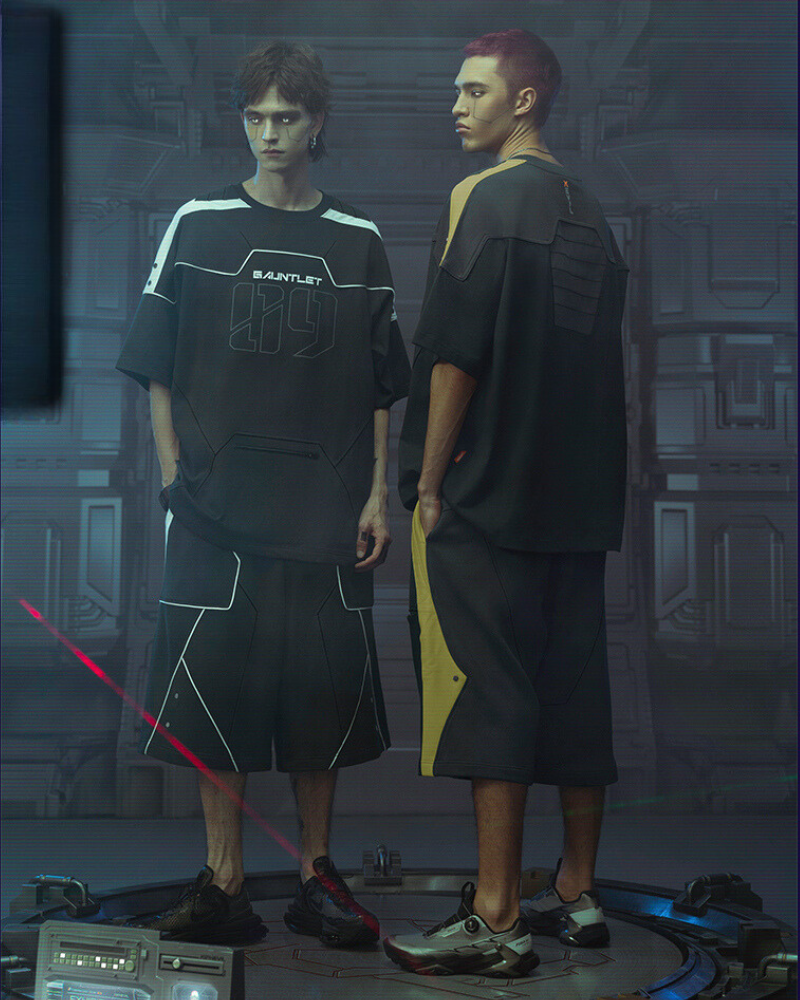 Futuristic Star Alliance Sports Tee -  streetwear - Futuristic Cyberpunk Sports Tee with Unique Design - View 7