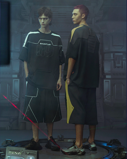 Futuristic Star Alliance Sports Tee -  streetwear - Futuristic Cyberpunk Sports Tee with Unique Design - View 7