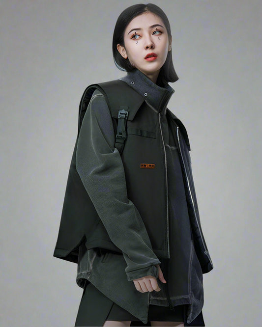 Futuristic Unisex Cargo Vest - cargo vest - Futuristic Unisex Cargo Vest for Outdoor Adventures - Main view