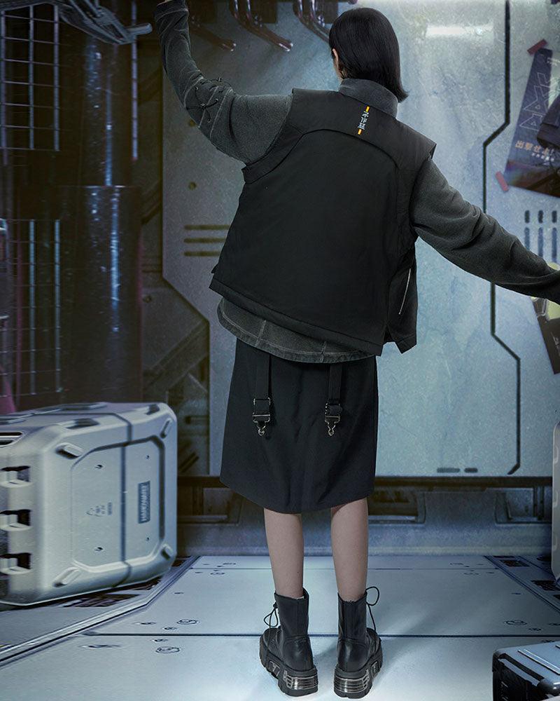 Futuristic Unisex Cargo Vest - cargo vest - Futuristic Unisex Cargo Vest for Outdoor Adventures - View 9