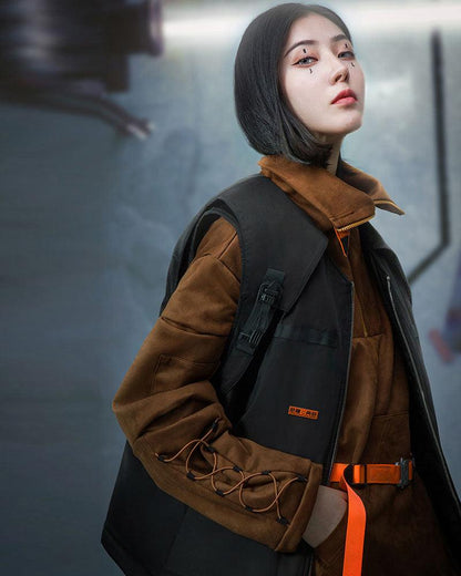 Futuristic Unisex Cargo Vest -  water-resistant vest - Futuristic Unisex Cargo Vest for Outdoor Adventures - View 8