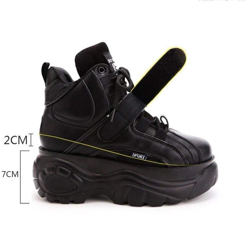 Futuristic Urban Platform Kicks - techwear - Futuristic Urban Platform Kicks for Comfort and Style - View 10