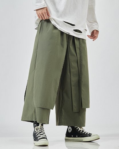 Futuristic Utility Hakama Pants -  stylish pants - Futuristic Utility Hakama Pants for Stylish Comfort - View 4